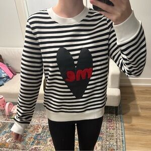 Halogen Black and White Striped Sweater